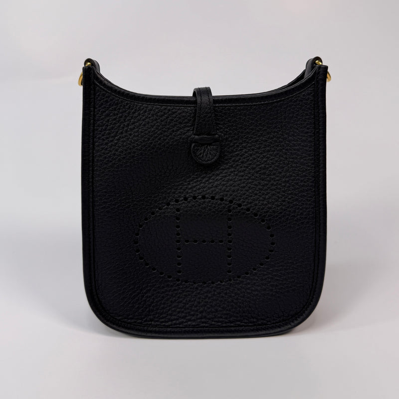 Hermès Evelyne TPM Black Clemence GHW