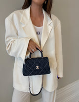 Chanel Small Coco In Denim Canvas With SHW