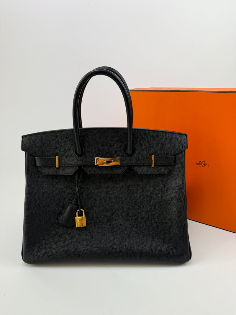 Hermès Birkin 35 Black Epsom Leather GHW