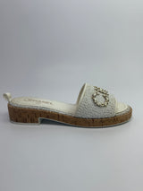 Chanel CC Tweed Mules (Size 40.5/UK7.5)
