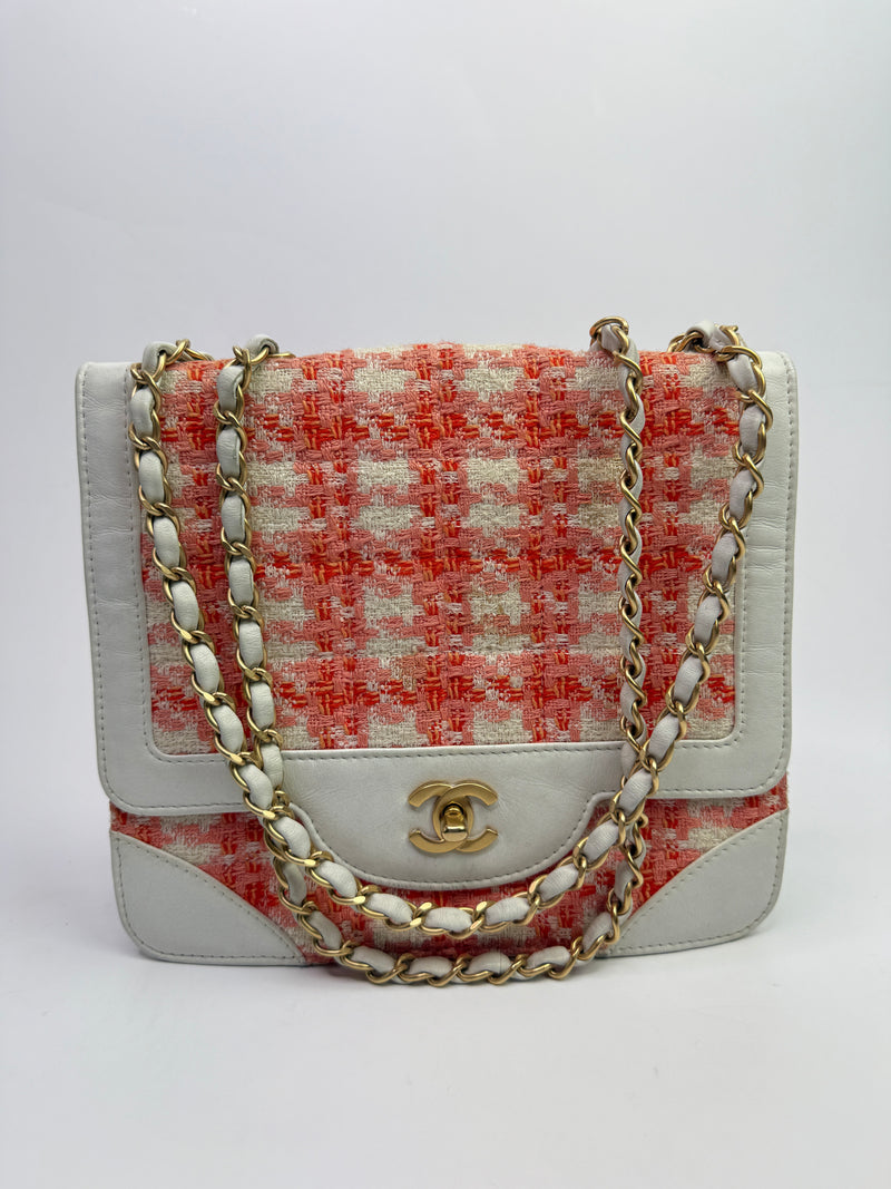 Chanel Tweed Single Flap Bag