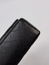 Chanel Medium Classic Double Flap Black Lambskin Leather With SHW