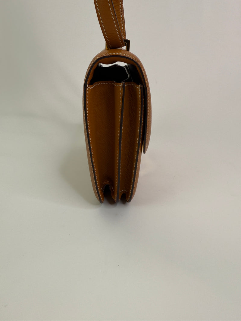 Hermès Constance 18 In Toffee Epsom Leather GHW