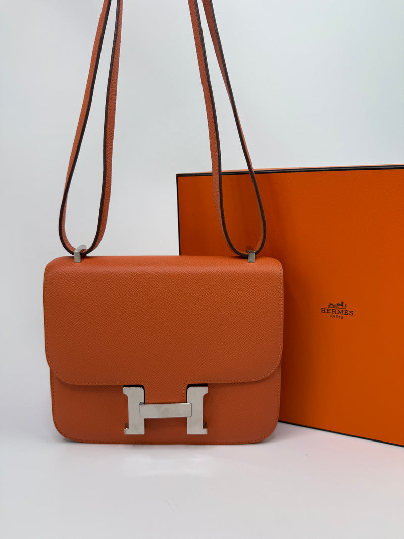 Hermès Constance 18 In Orange Epsom Leather With PHW
