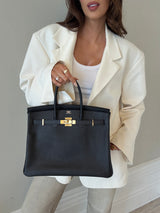 Hermès Birkin 35 Black Epsom Leather GHW