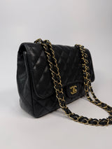 Chanel Classic Jumbo Single Flap In Black Caviar Leather With GHW