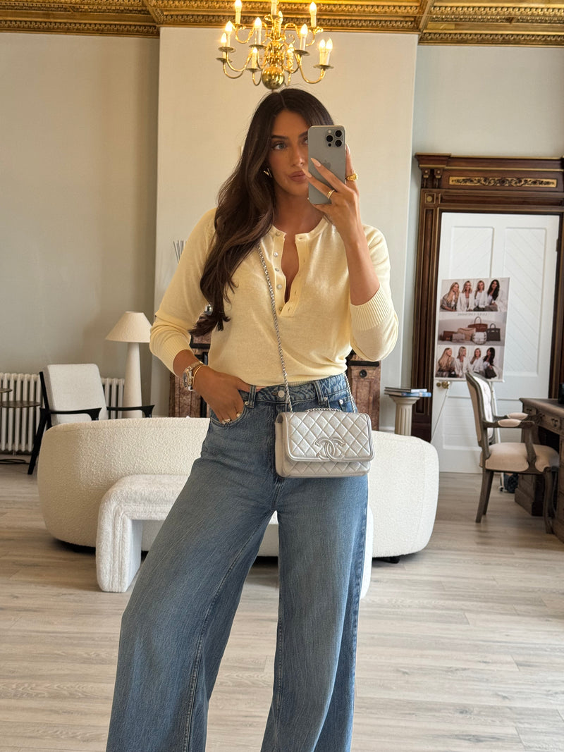 Chanel CC Filigree Wallet On Chain