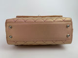 Chanel Small Coco In Iridescent Pink Caviar With Rainbow Hardware