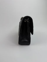 Chanel Medium Classic Double Flap Black Lambskin Leather With SHW