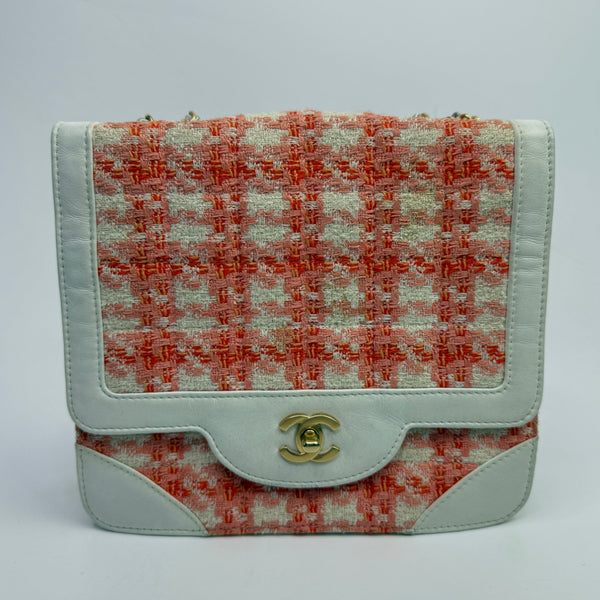 Chanel Tweed Single Flap Bag