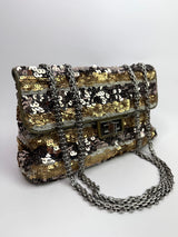 Chanel Sequin Striped Medium Reissue Flap