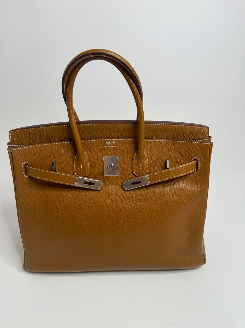 Hermès Birkin 35 In Gold Epsom Leather PHW