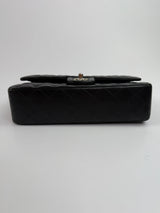 Chanel Medium Classic Double Flap Black Lambskin Leather With SHW