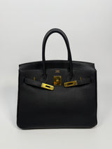 Hermès Birkin 30 In Black Togo Leather With GHW