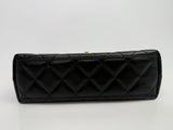 Chanel Mini Kelly Bag In Black Calfskin Leather GHW