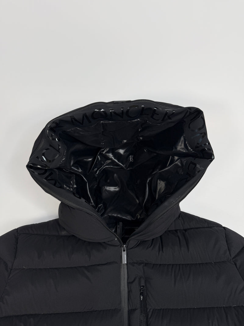 Moncler Herbe Hooded Quilted Shell Down Jacket  (TG2/UK10)