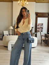 Chanel Mini Rectangle Flap Bag In Navy Lambskin With SHW