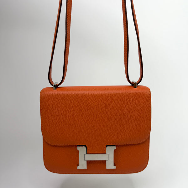 Hermès Constance 18 In Orange Epsom Leather With PHW