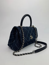 Chanel Small Coco In Denim Canvas With SHW
