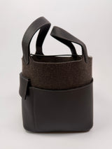 Hermès Picotin 18 Special Edition in Ebene Swift and Gris Wool Felt
