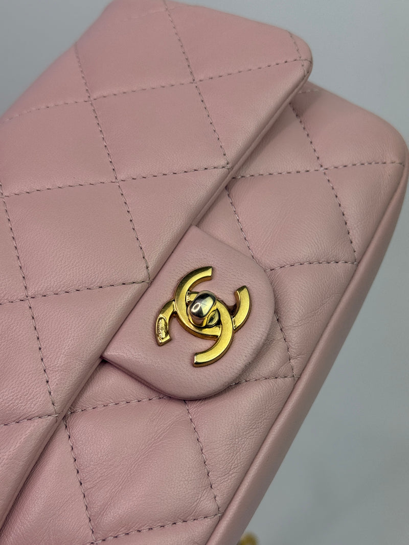 Chanel Mini Heart Charms Flap Antique Gold Hardware
