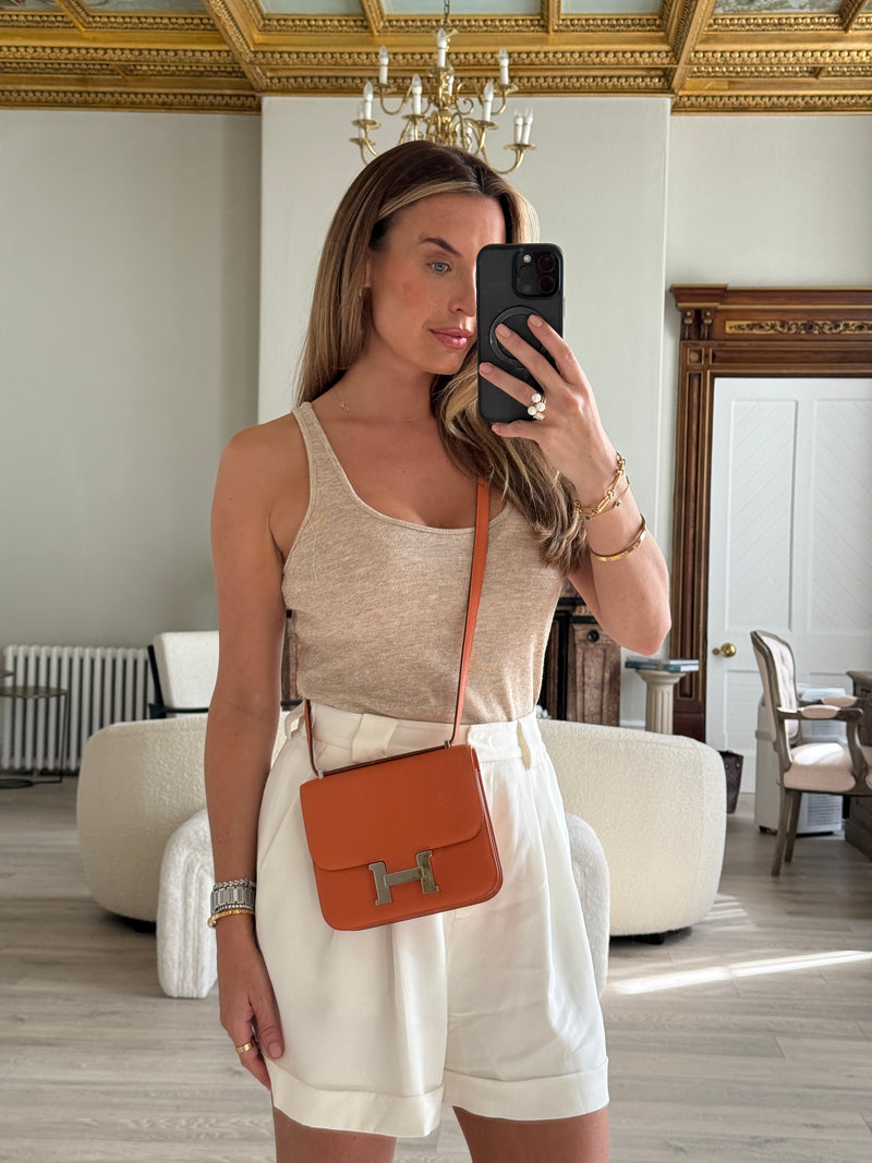 Hermès Constance 18 In Orange Epsom Leather With PHW