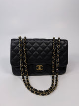 Chanel Classic Jumbo Single Flap In Black Caviar Leather With GHW