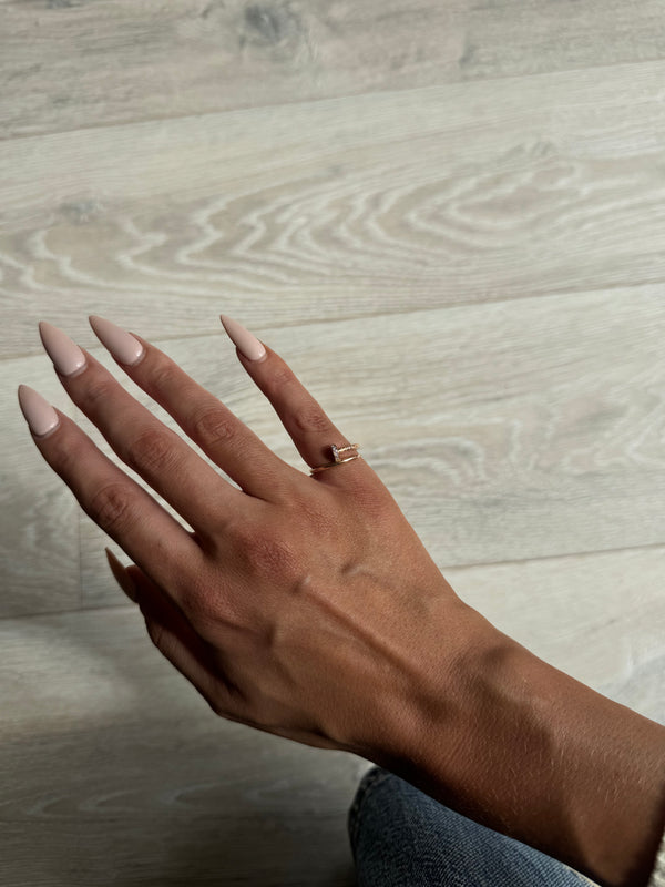 Cartier Rose Gold Juste un Clou Ring With Diamonds  (Size 51)
