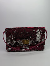 Miu Miu Pink Sequin Clutch