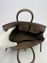 Hermès Birkin 25 Retourne Etoupe Togo Leather With GHW