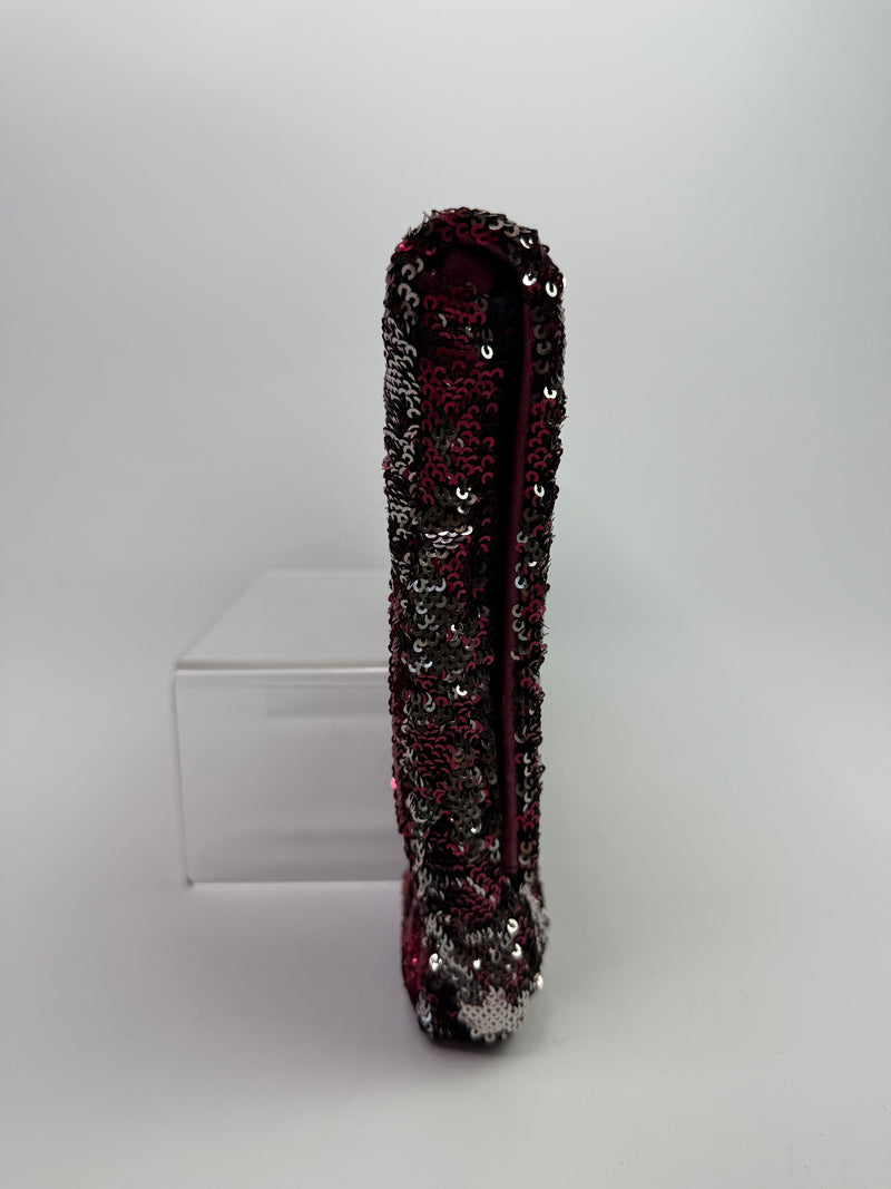 Miu Miu Pink Sequin Clutch