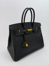 Hermès Birkin 35 Black Epsom Leather GHW