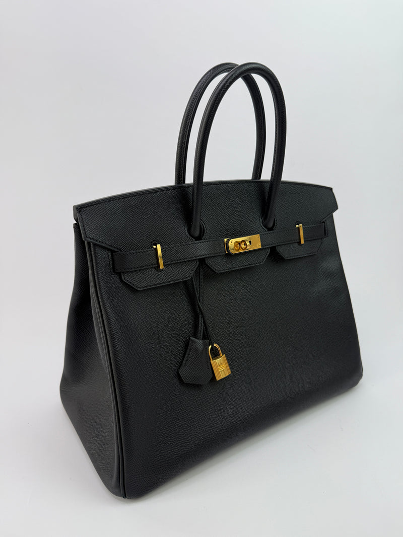 Hermès Birkin 35 Black Epsom Leather GHW
