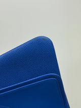 Chanel Jumbo Classic Double Flap In Blue Caviar Leather With RHW