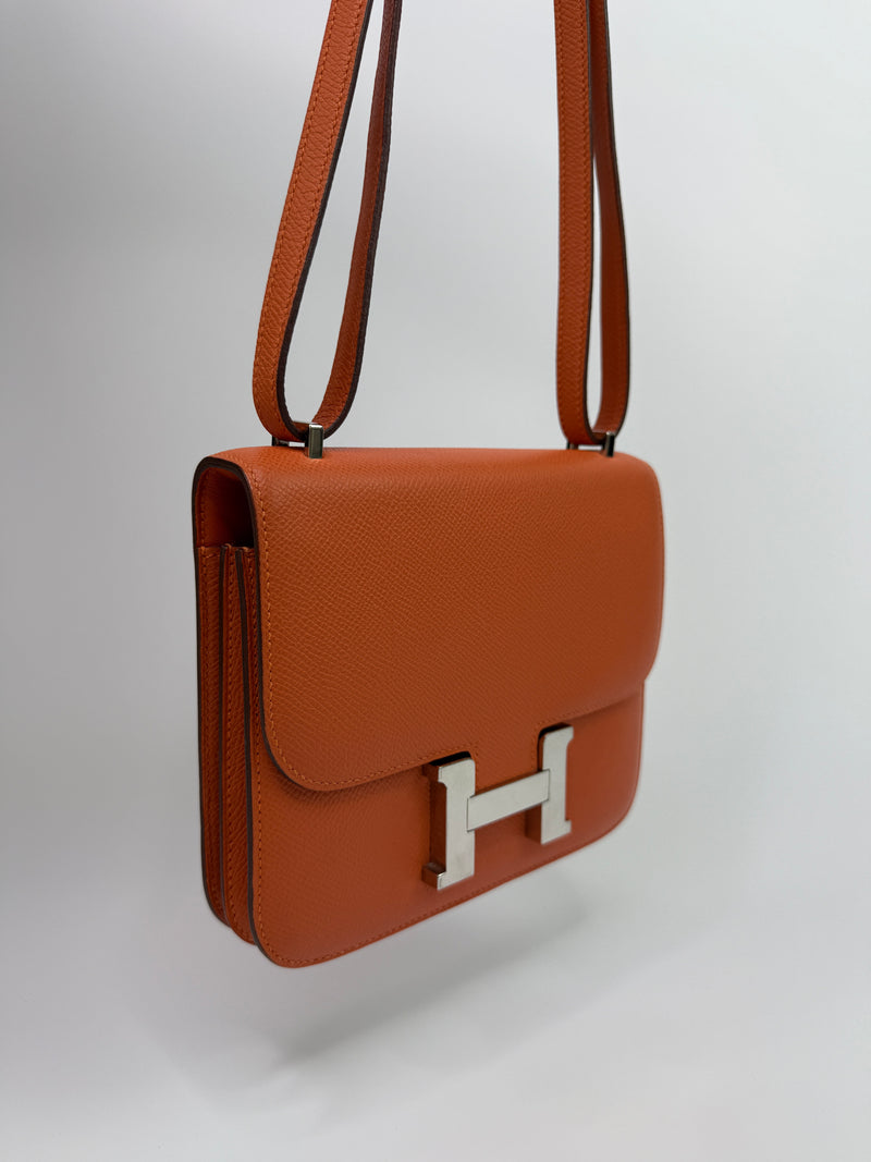 Hermès Constance 18 In Orange Epsom Leather With PHW