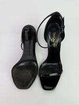 Saint Laurent Black Opyum Sandals (Size 38/UK 5)