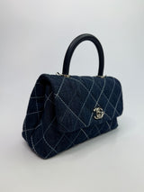 Chanel Small Coco In Denim Canvas With SHW