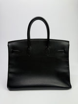 Hermès Birkin 35 Black Ardennes Leather With GHW