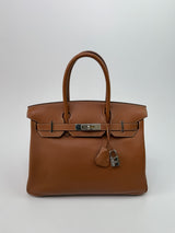 Hermès Birkin 30 In Gold Swift Leather With PHW