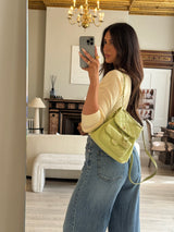 Chanel Duma Backpack In Green Calfskin Leather With PGHW