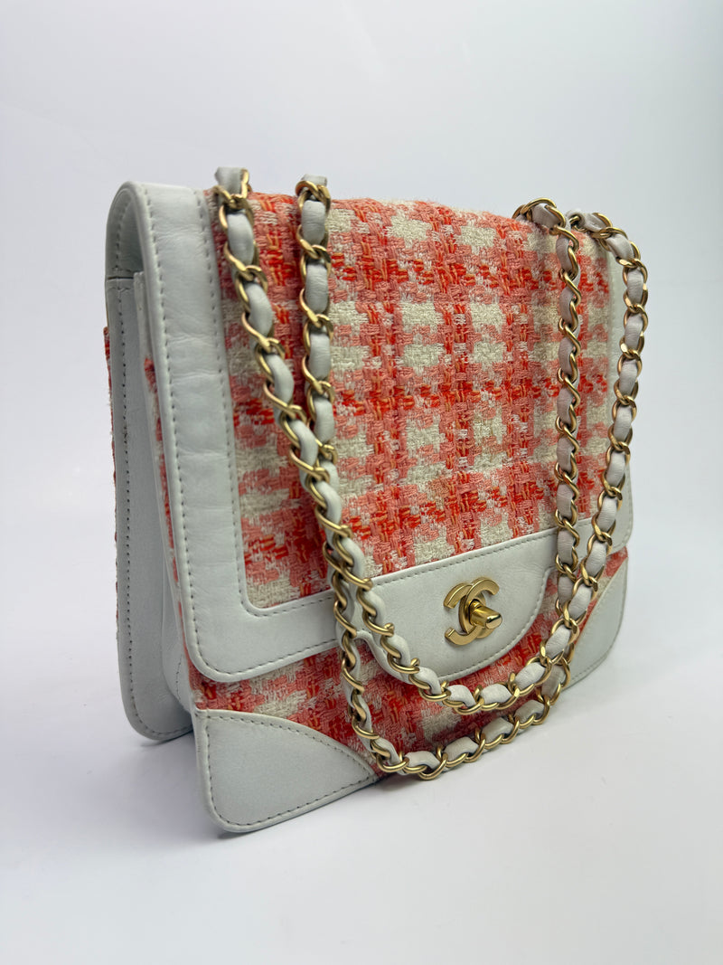 Chanel Tweed Single Flap Bag