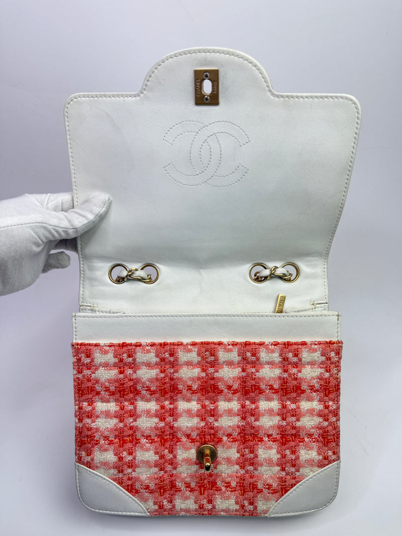 Chanel Tweed Single Flap Bag