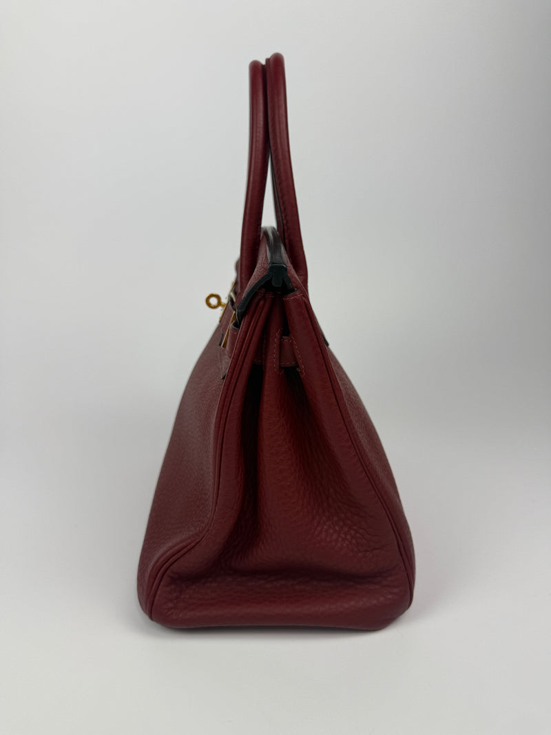 Hermès Birkin 30 In Rouge H Clemence Leather GHW