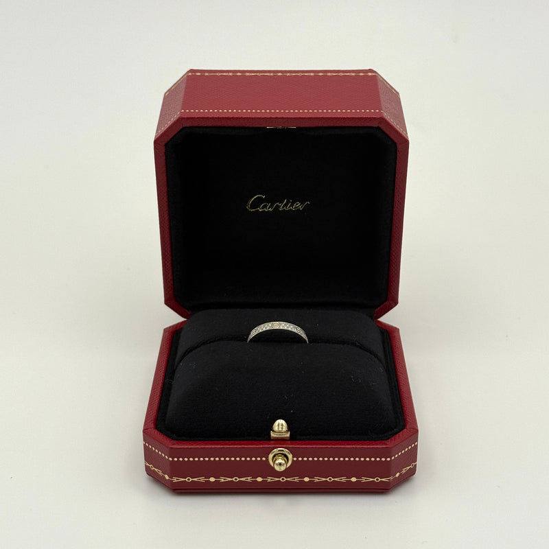 Cartier White Gold Diamond Love Ring (Size 49)