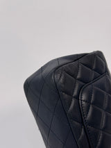 Chanel Mini Rectangle Flap Bag In Navy Lambskin With SHW