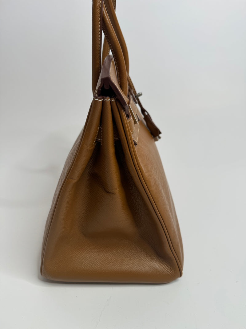 Hermès Birkin 35 In Gold Epsom Leather PHW
