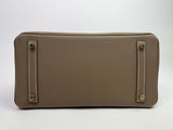 Hermès Birkin 30 Sellier In Etoupe Togo Leather GHW