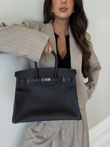 Hermès Birkin 35 Black Epsom Leather With PHW
