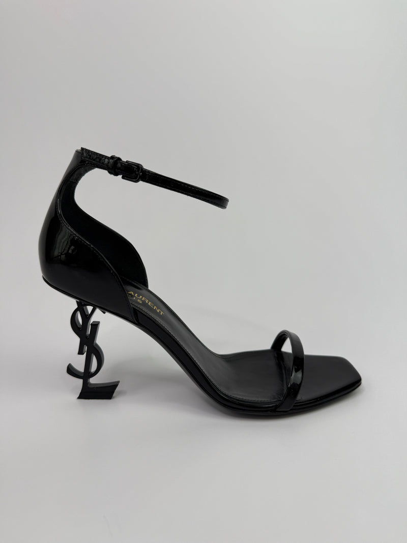 Saint Laurent Black Opyum Sandals (Size 38/UK 5)