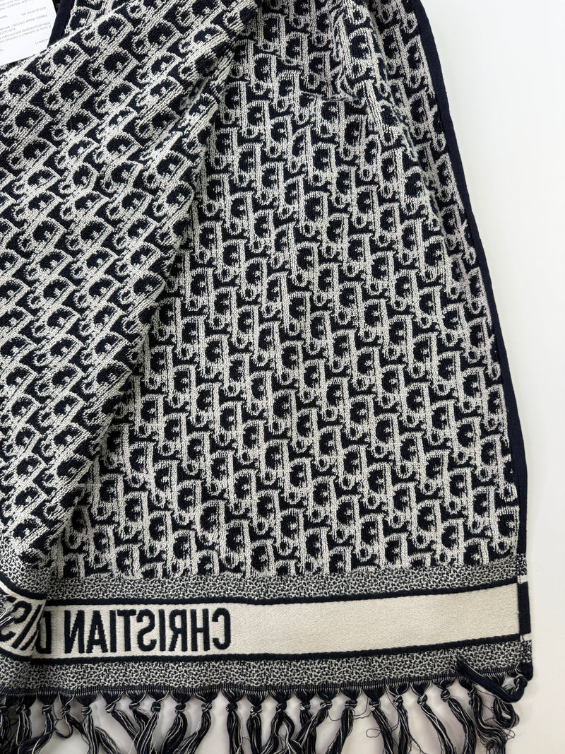 Christian Dior Navy Oblique Poncho